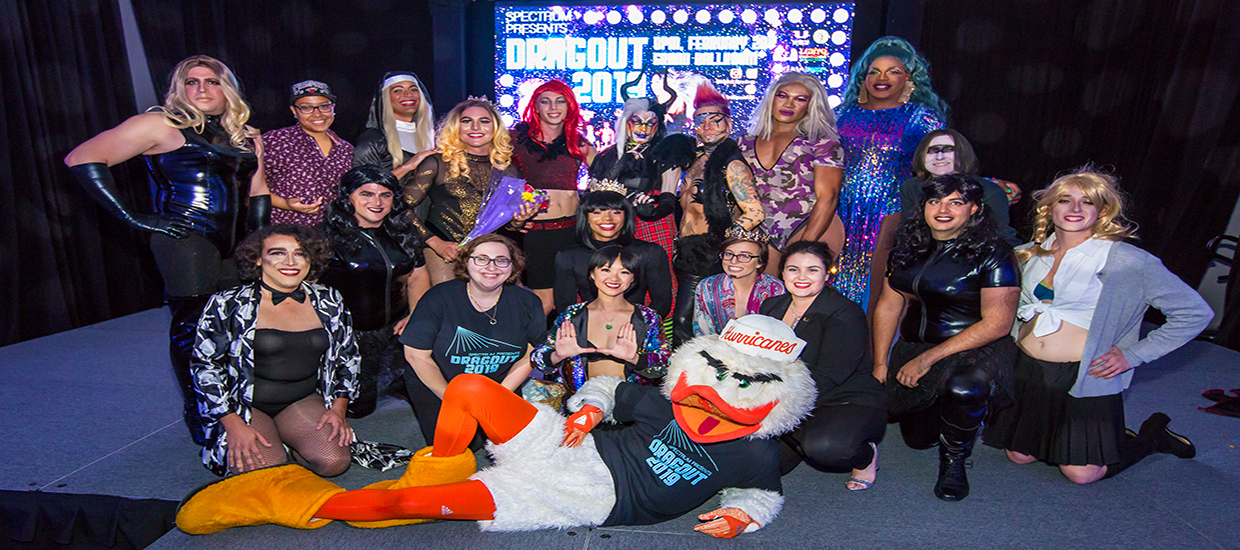 The 2019 University of Miami "Dragout" hosted by the student organization called SPECTRUM.